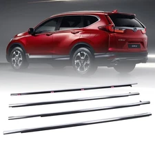 4Pcs Weatherstrip Window Moulding Trim Seal Belt Compatible with 2013-2018 Ho...