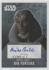 2016 Topps Star Wars Evolution Auto Michael Carter as Bib Fortuna Auto b9z