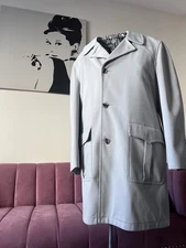 Vintage 1970s Richman Brothers mens overcoat beige fits xl