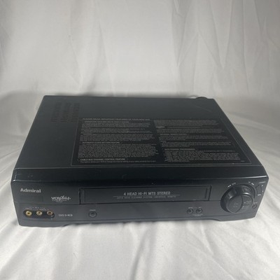 ADMIRAL VCR 4 Head Recorder VHS Player JSJ 20934 Tested Working No