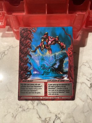 Bakugan MINE BLAST Red Ability Card BA1433-AB-SM-GBL 40/48h MECHTANIUM SURGE