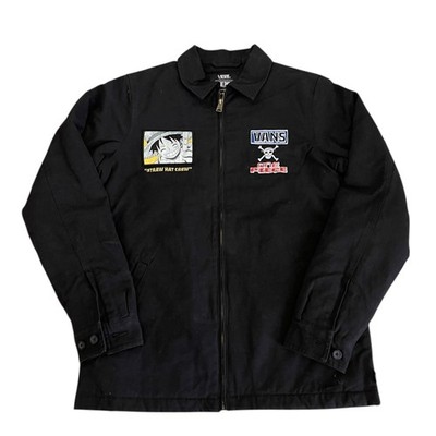 Vans One Piece Jacket Straw Hat Crew Black Quilted Sz XS