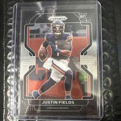 2021 Panini Chronicles Prizm Black Justin Fields #PB-3 Chicago Bears Football