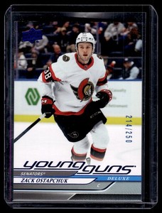 2024-25 Upper Deck Series 1 Young Guns Deluxe Zack Ostapchuk Rookie 214/250 #209