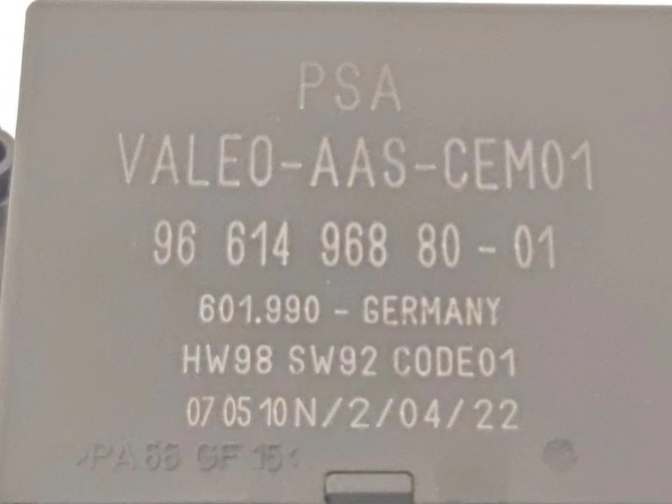 CENTRALINA MODULO PARCHEGGIO Peugeot 207 CC (WB) 2011 9661496880 - Immagine 3 di 3