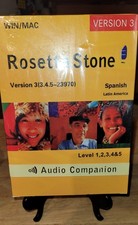 Rosetta Stone Spanish Latin America Version 3 Level 1-5 New Audio Companion