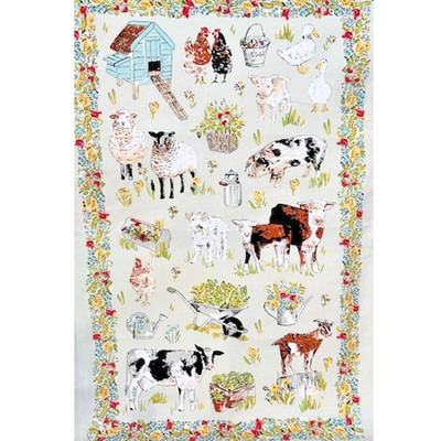 Ulster Weavers Portman Farm Animals 100% Cotton Tea Towel 29'' x 19''