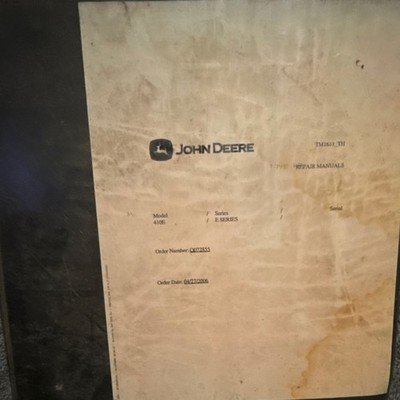 John Deere 410E Backhoe Loader Brochure Technical Manual TM1611 2002 Original