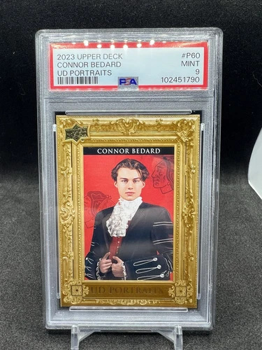 2023-24 UD Series 2 - Connor Bedard - Upper Deck Portrait Rookie Card RC - PSA 9