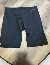 Dolfin Men's Athletic Swimsuit Jammer-Black Swim Shorts Young Men's Size 38