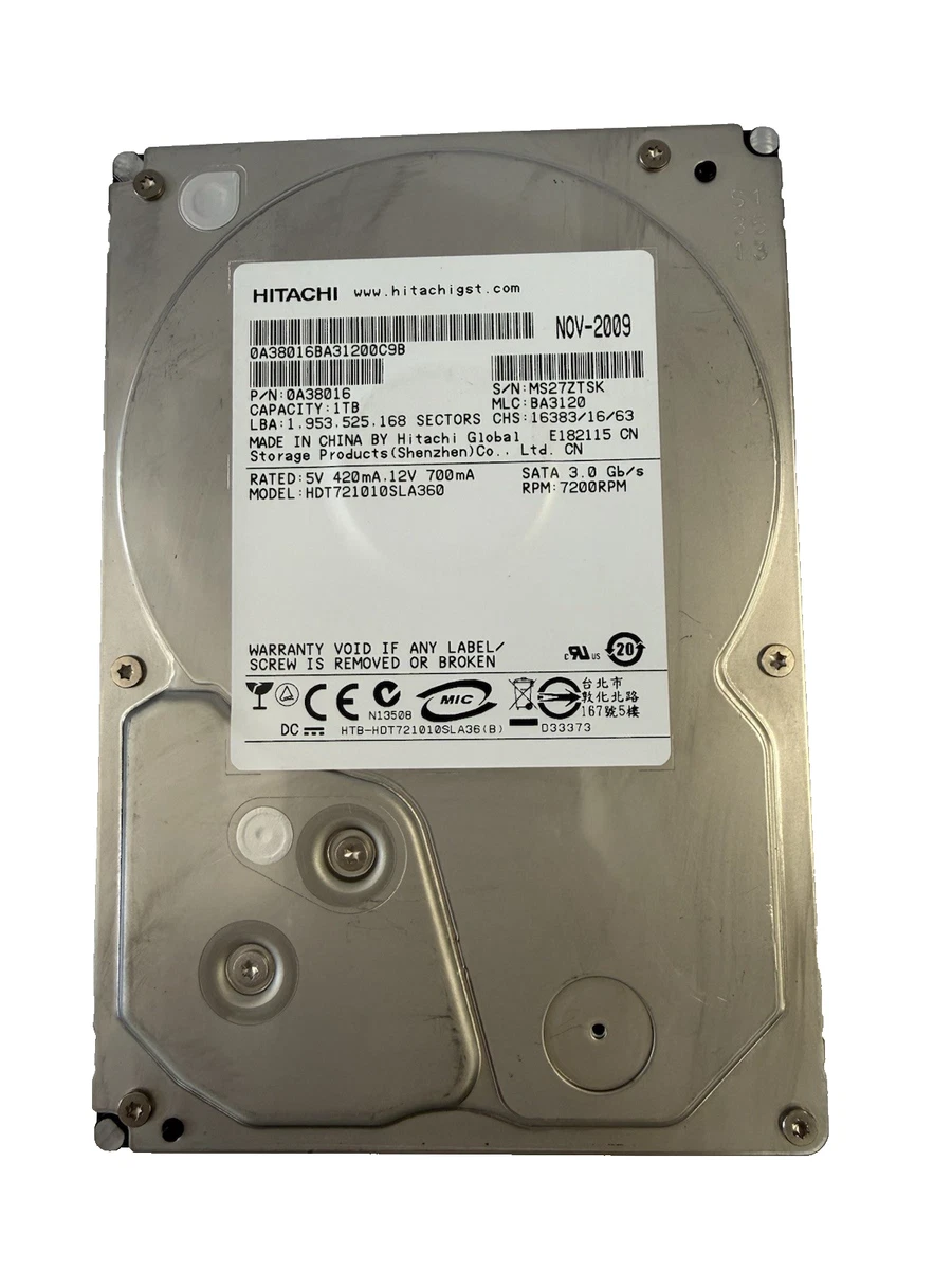 Hitachi 1 TB Internal Hard Disk Drives for sale | eBay
