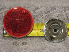 SCHWINN REFLECTOR & LIGHTWEIGHT BEZEL BICYCLE FENDER RED GULCO 22 6-Pie 2¼"