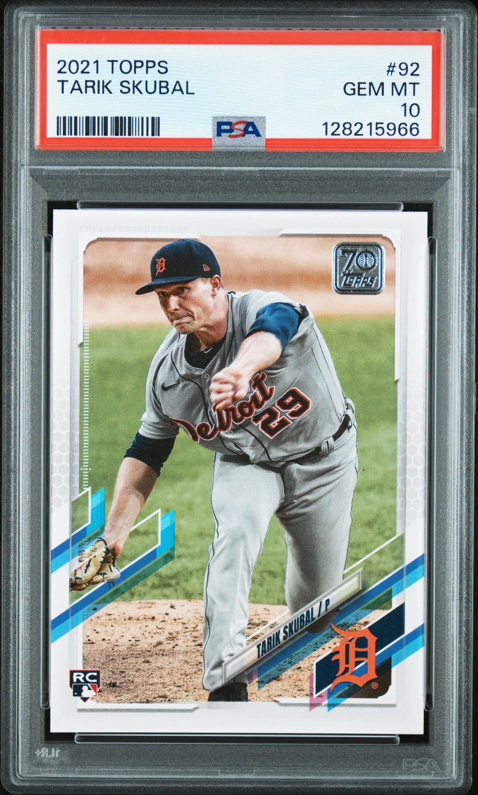 2021 TOPPS TARIK SKUBAL #92 PSA 10
