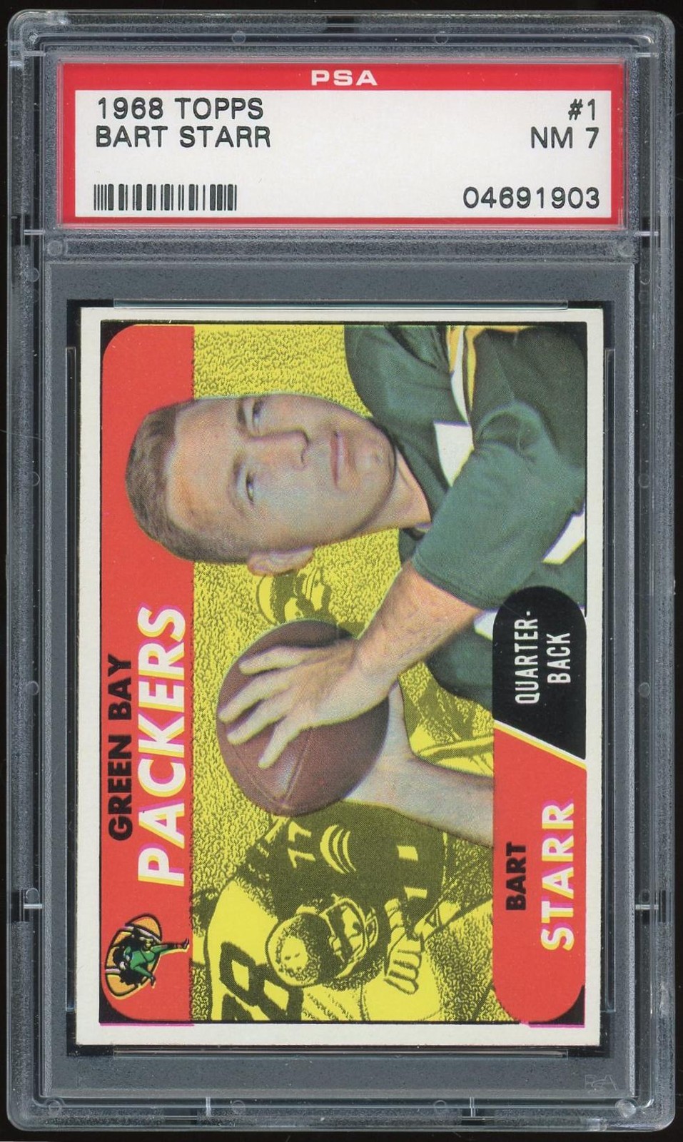 1968 Topps #1 Bart Starr PSA 7 *1903