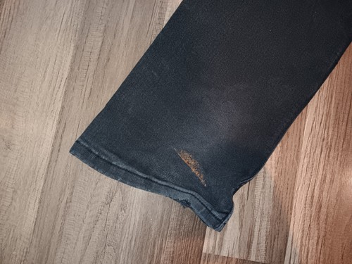 Levis boys 502 regular taper Size 20H 38X32 (actual SZ 35X29) black worn jeans - Picture 13 of 17