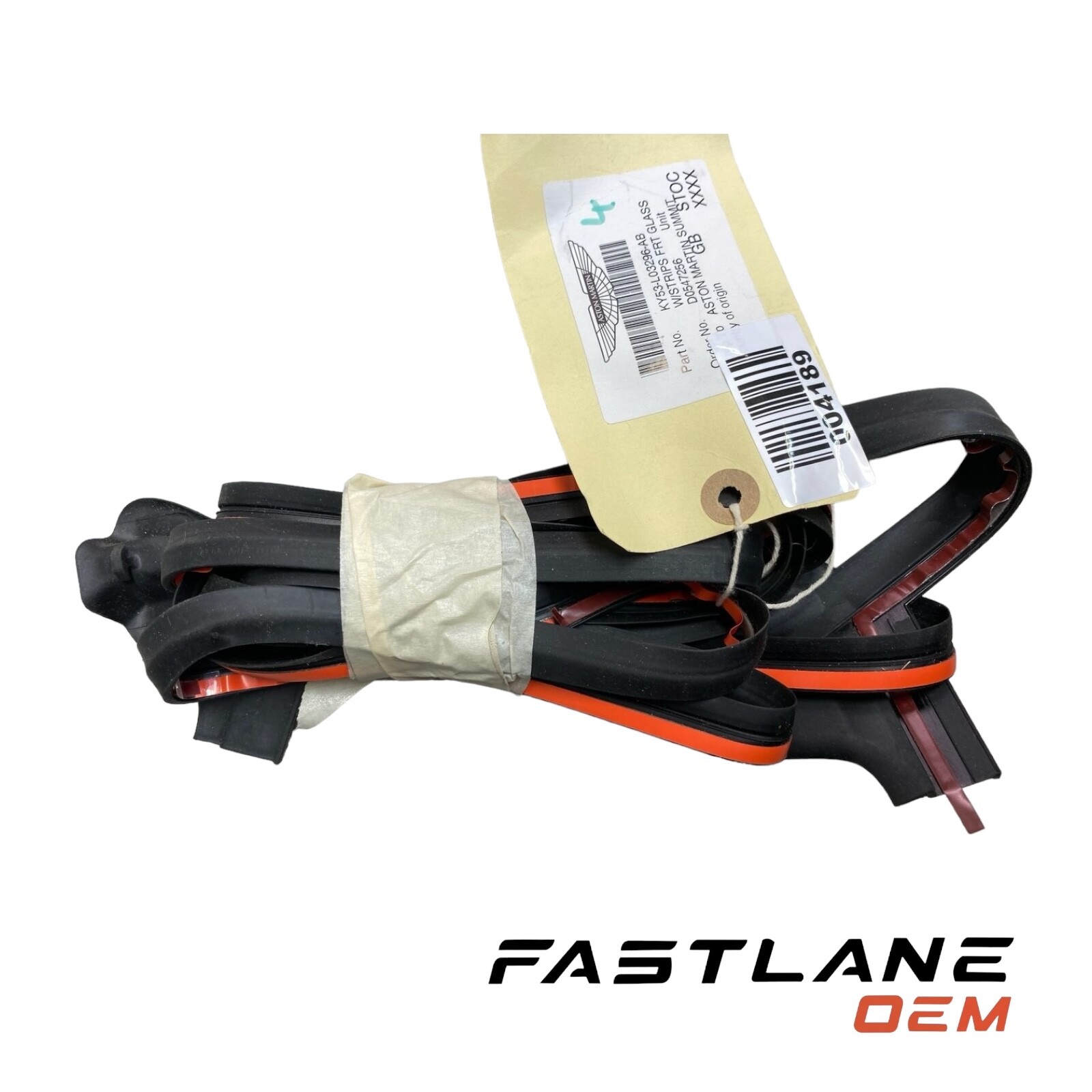 2017-2023 ASTON MARTIN DB11 FRONT GLASS WEATHERSTRIP NEW OEM KY53-L03296-AB