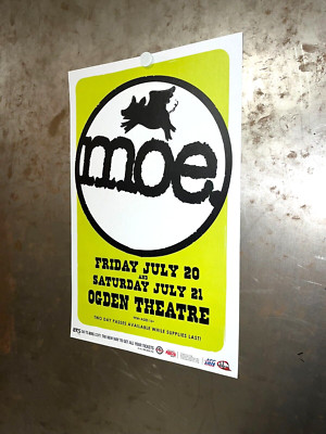 MOE. Ogden Theatre Denver 2012 SHOW FLYER axs.com STONER ROCK JAM POSTPONED DATE
