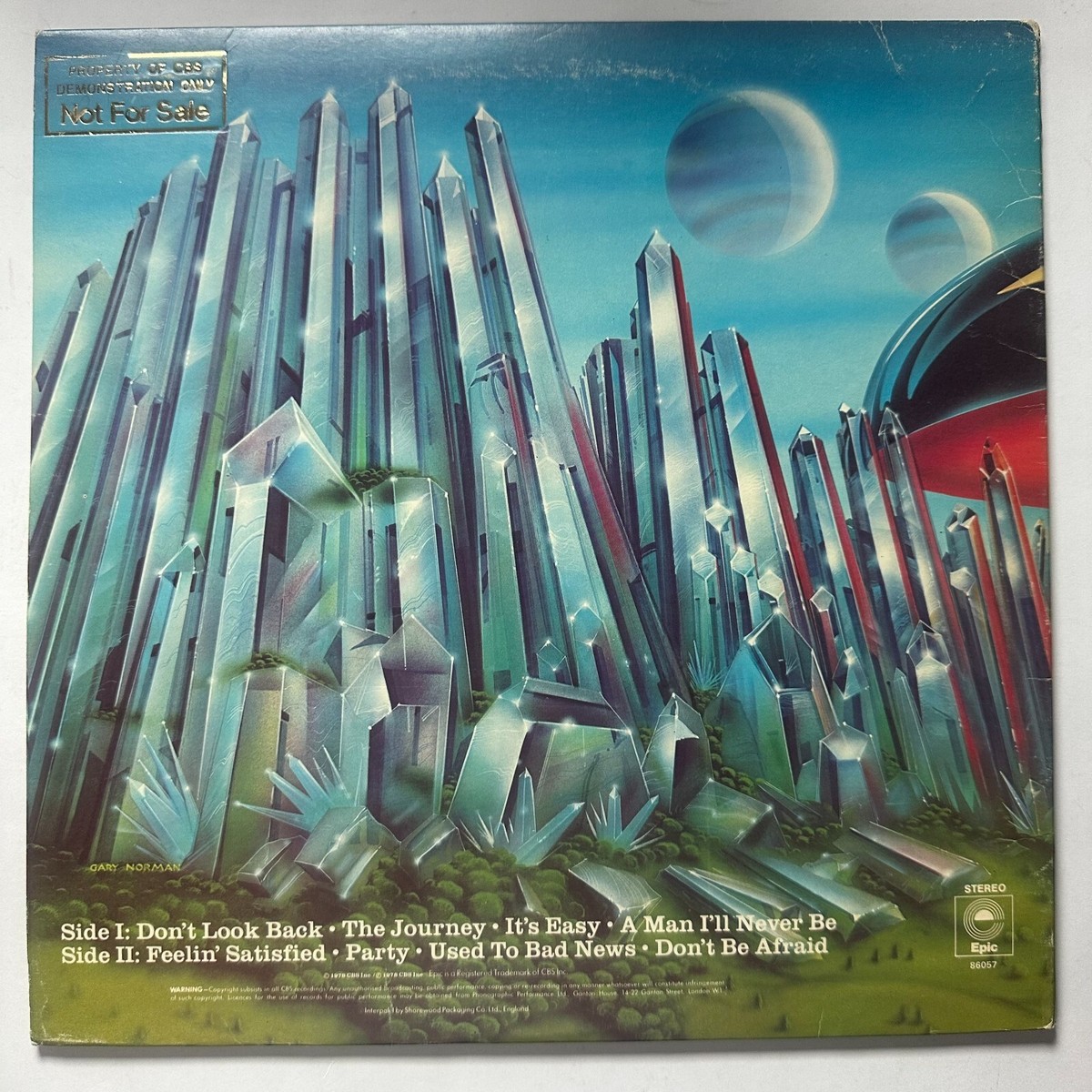 ★BOSTON/DON'T LOOK BACK★ボストン◇Clear Vinyl Boston – Don't Look Back – Vinyl (Gatefold, LP, Album