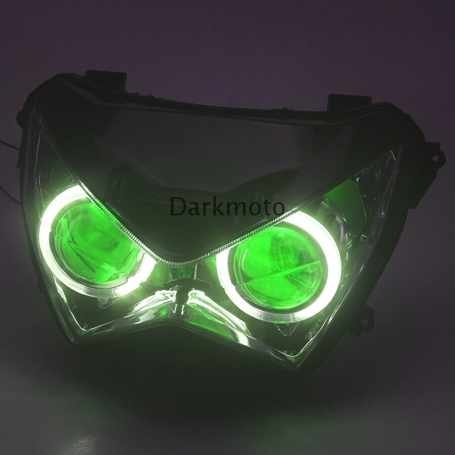 For Kawasaki Z800/250/Z300 Headlight Assembled HID White Angel