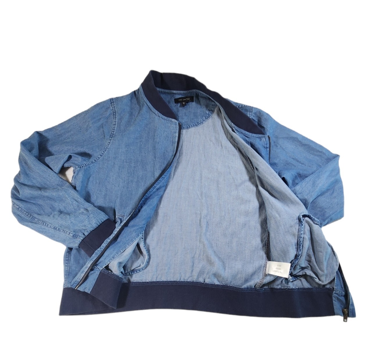 Vintage-The Limited-Bomber Jean Jacket Light Weig… - image 2