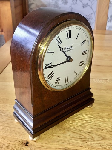 Near Mint Comitti Of London Regency Arch Top Mahogany Mantel Clock C4302Q - Picture 3 of 16