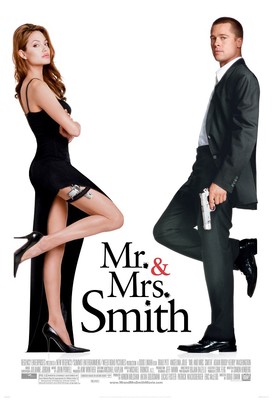 Mr & Mrs Smith movie poster  11 x 17 inches - Angelina Jolie poster, Brad Pitt
