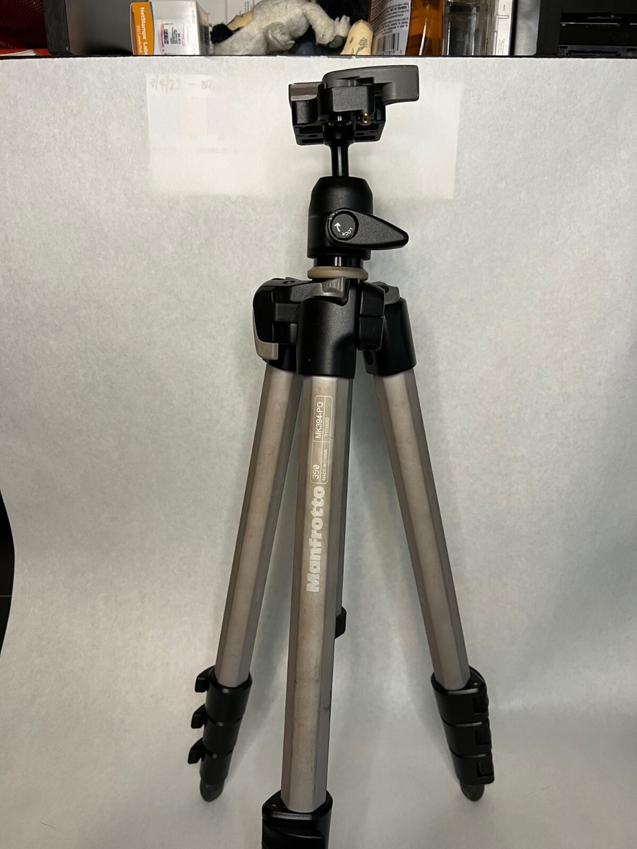 Manfrotto MK394-PQ Aluminum Tripod and Ball Head with QR Plate and Carrying  Case