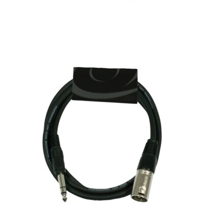 1,5 m Audio-Kabel XLR male - 6,3 mm Klinke stereo Adapterkabel Mikrofonkabel NEU
