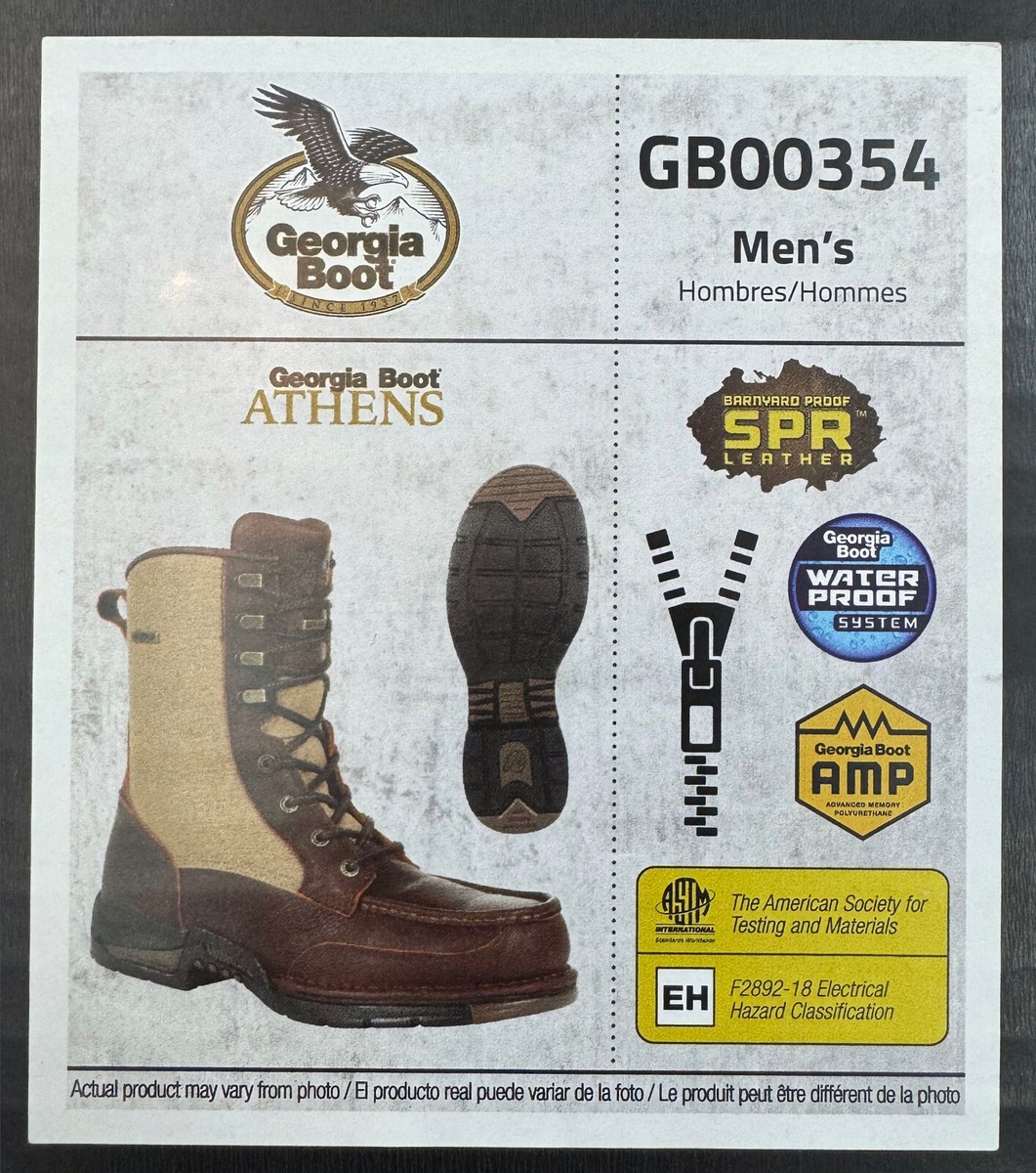 GEORGIA BOOT Athens 00354 Waterproof Leather Side-Zip 8