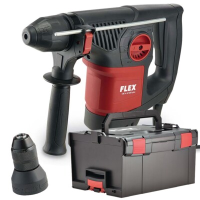 Flex Combined Hammer Drill Che 4 32 R Sds Plus 468.029 L-BOXX 2x Chuck