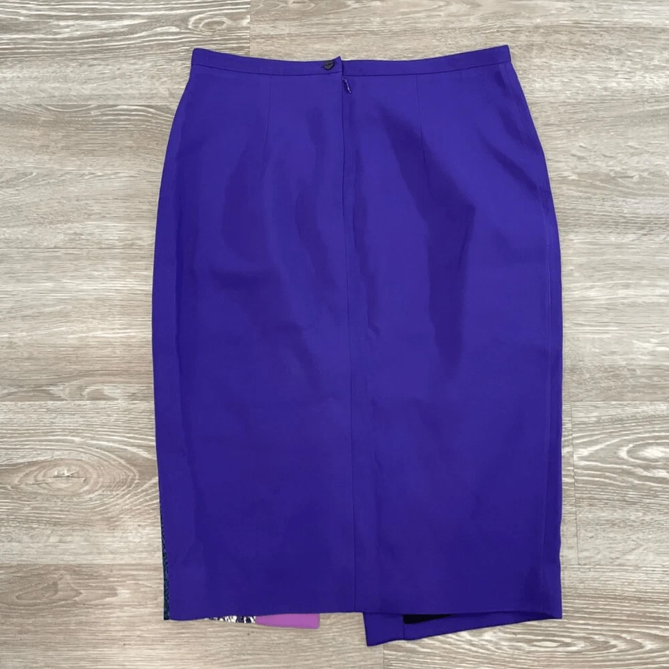 Peter Pilotto Purple Pencil Skirt - Image 3 of 4