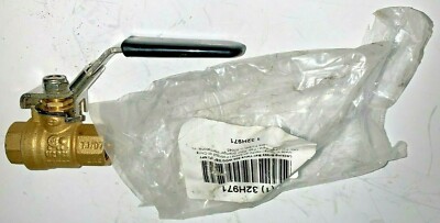 LOCKING BRASS BALL VALVE, 32H971, 600 WOG, 3/8'' FNPT, INLINE