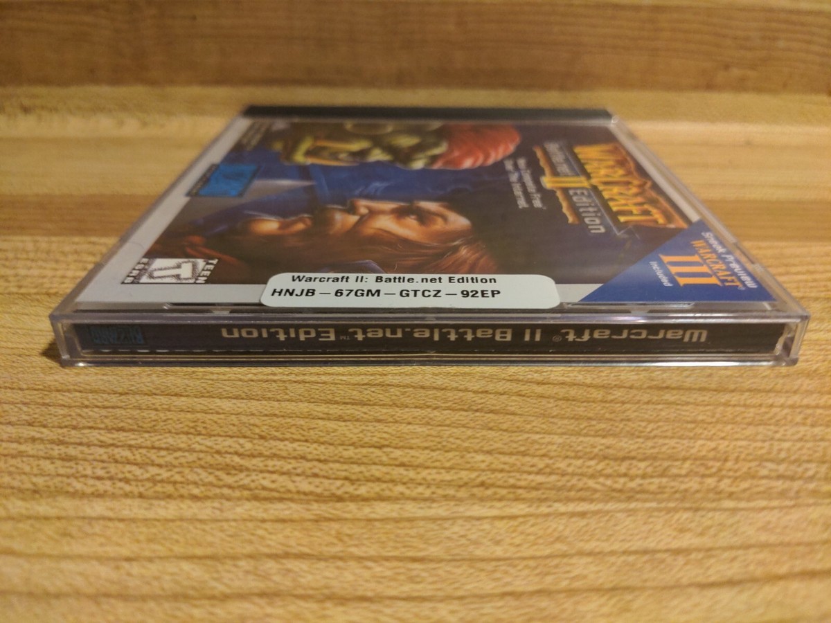 WarCraft II (2) Battle.Net Edition Disk & Manual Blizzard Win 98