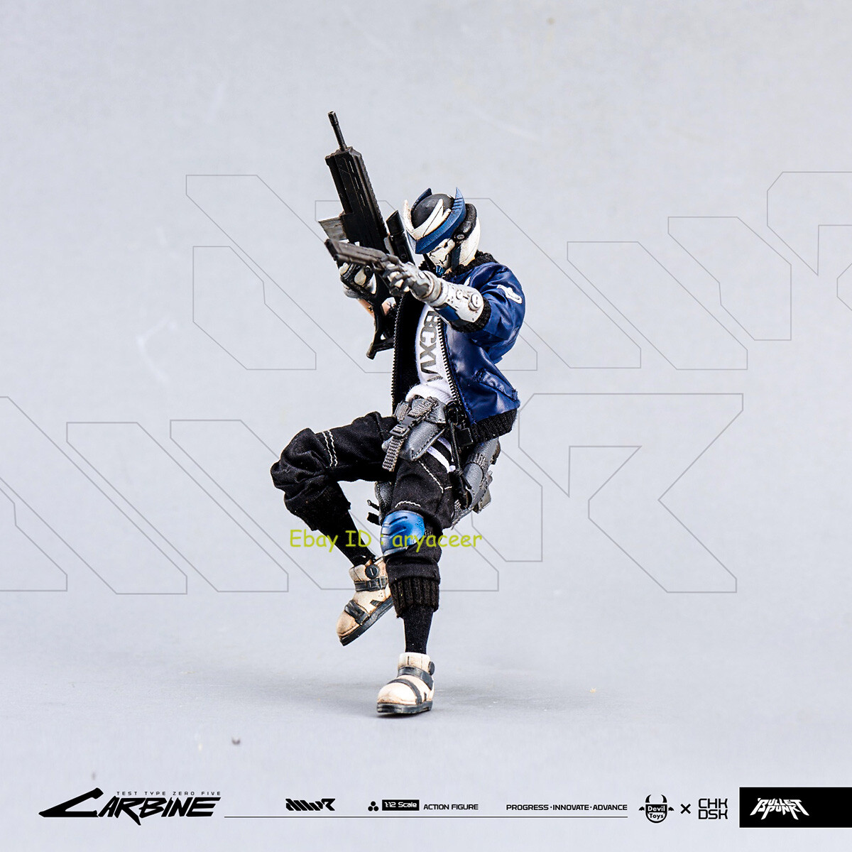 ミリタリー DEVILTOYS MWR BULLETPUNK CARBINE 1/12 Carbine (Point Break Version) - Bulletpunk Universe - Devil Toys 1