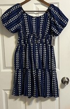 Speechless Kids Girls Navy Embroidered Dress, Size 16