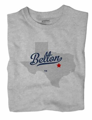 Belton Texas TX Tex T-Shirt MAP