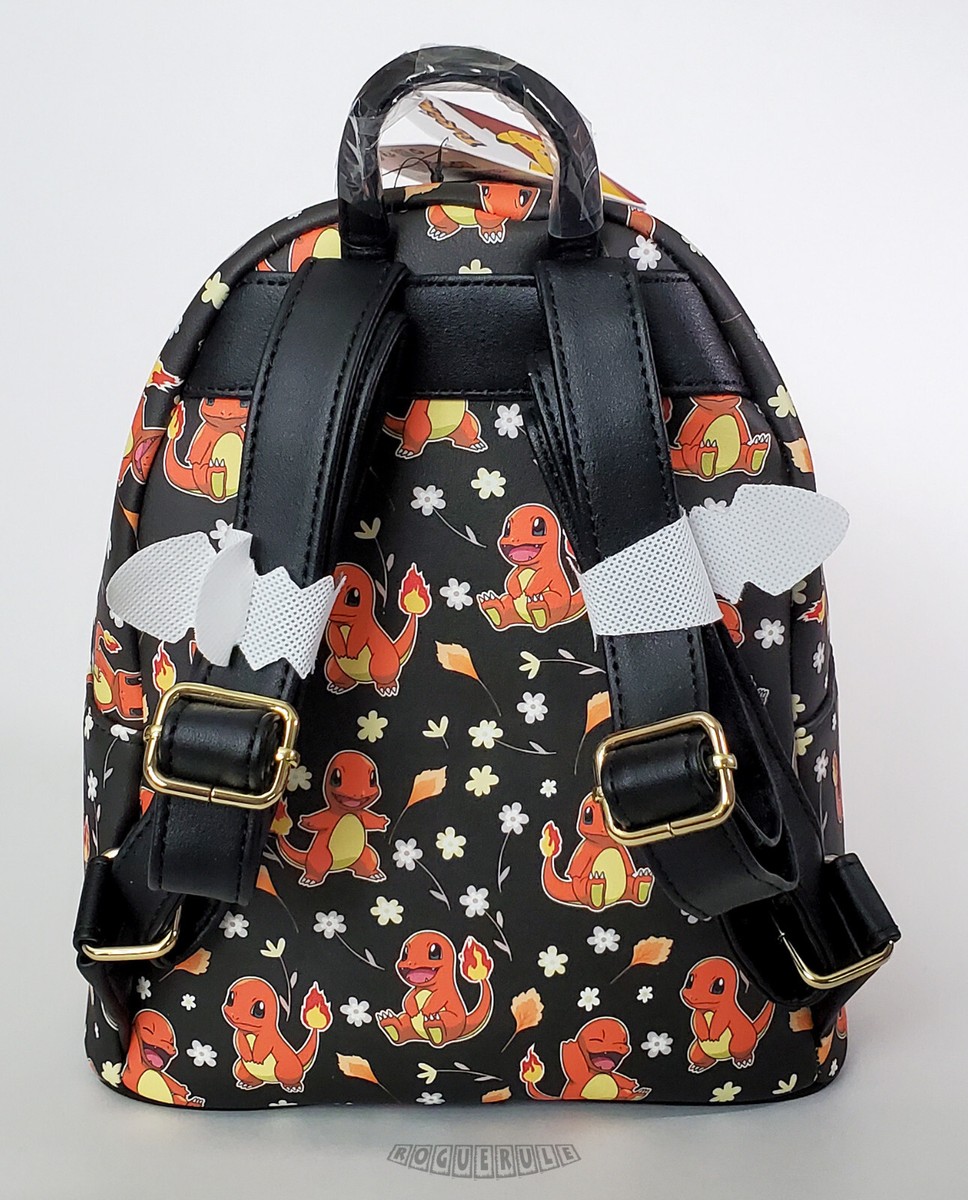 Loungefly Charmander Black Backpack with Floral Design s-l400.jpg main image 4