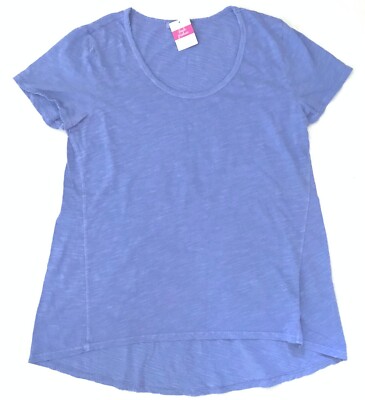 FRESH PRODUCE Small PERI BLUE Cotton Slub Kimmi Luna Scoop Top $52.00 NWT New S