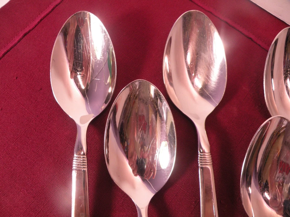 6 Place Oval Soup Spoons J.A. Henckels METRONA 18/10 Stainless Vietnam 7 3/8" B - Image 2 of 4