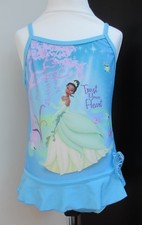 Disney Princess And The Frog Swimming Costume + Robe Towel 2-Piece Set Age 2 3 4