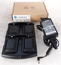 Motorola SAC5500-4000 Battery Charger/Charge Cradle w/ AC 4x 82-111094-01Battery