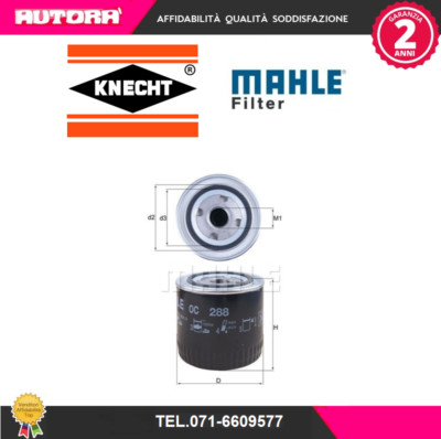 OC288 oil filter (MAHLE BRAND).