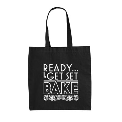 Ready Get Set Bake - Canvas Tragetasche - Backen Kuchen Kuchen Bäcker GBBO Love