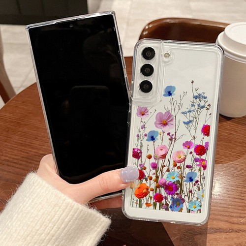 Do Samsung Galaxy S25 Ultra S24 FE S23 A15 A16 A56 A55 Przezroczyste kwiatowe etui Cover - Zdjęcie 6 z 18