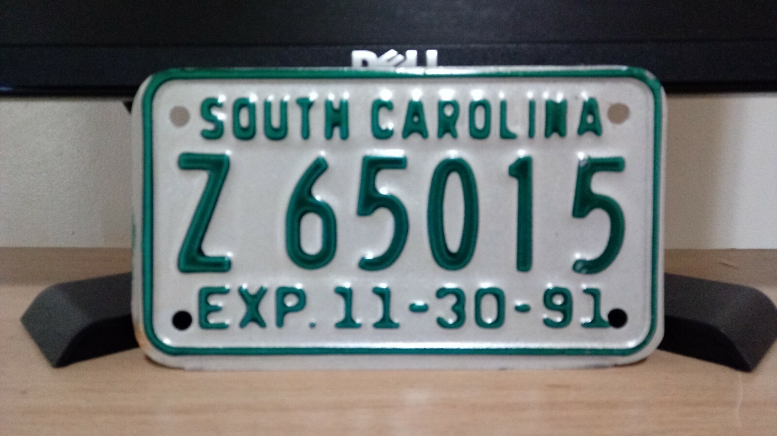 1991 South Carolina MOTORCYCLE License Plate Tag Original eBay