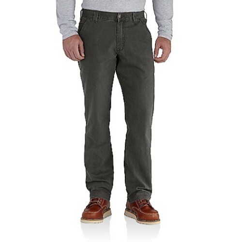 Carhartt Rugged Flex Relaxed-Fit Canvas Work Pants Men’s 36x30 New Gray BN2291-M - Picture 7 of 7