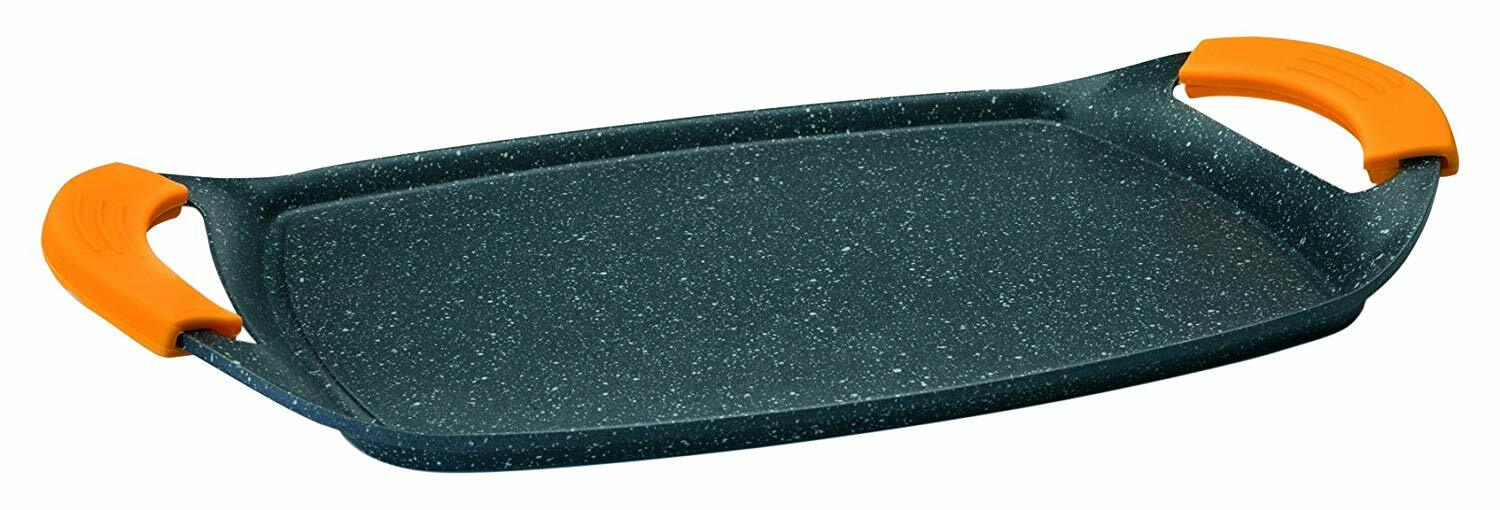 Plancha Asar 36X23Cm Lisa C/Asa Ind Al/Fu - Ibili En Oferta Ibili 409523 Grill Plancha Basic Stone Fonte Noir 36 X 22,50 Cm *Neuf*