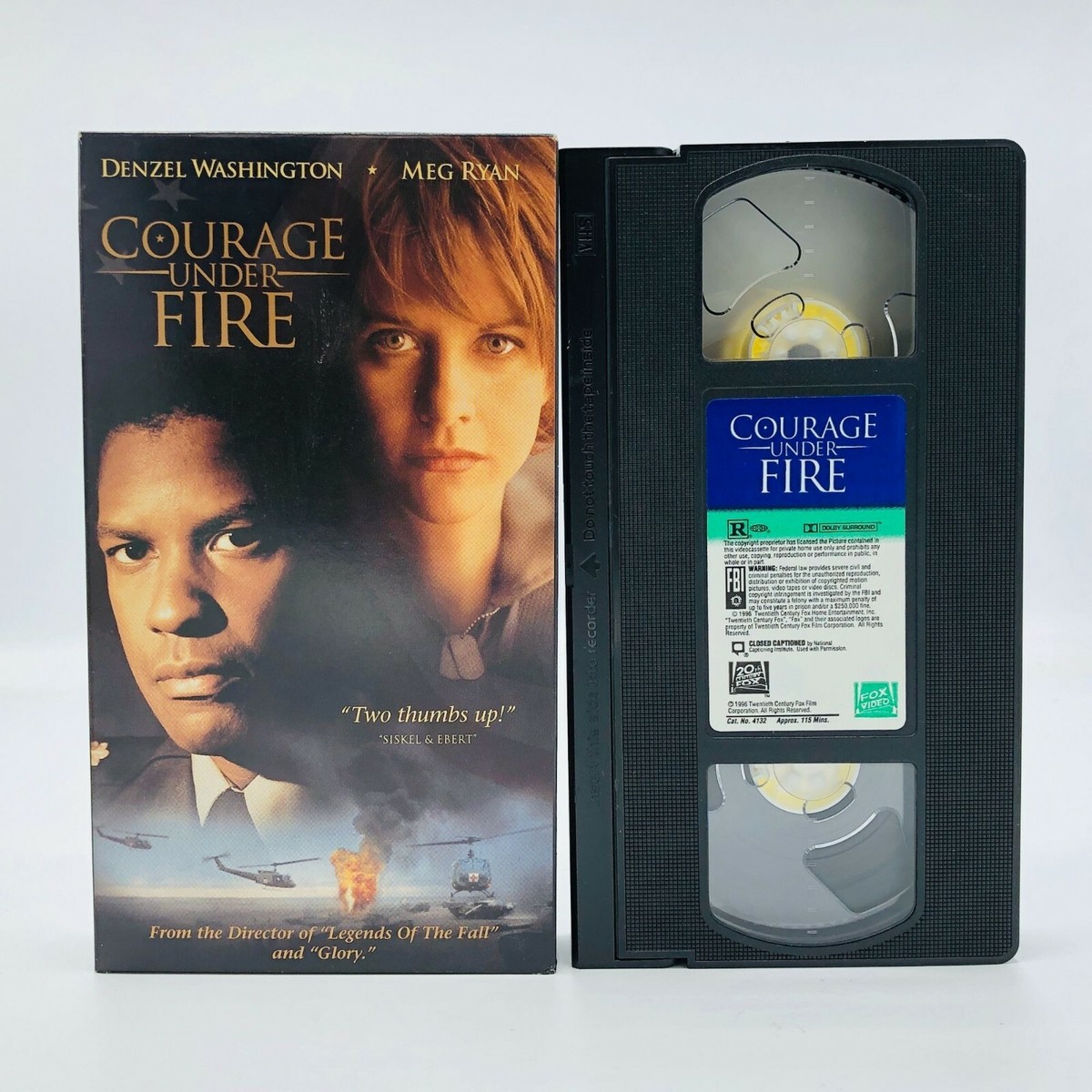 激レア THUMB 【THE LAST STRUGGLE】 VHS Courage Under Fire, Denzel Washington, Meg Ryan, 1996, VHS | eBay
