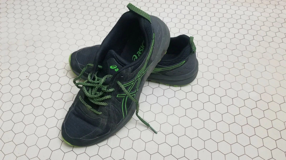 Asics Frequent Trail 1011A585 Black Green Lace Up Shoes Size 9.5 eBay