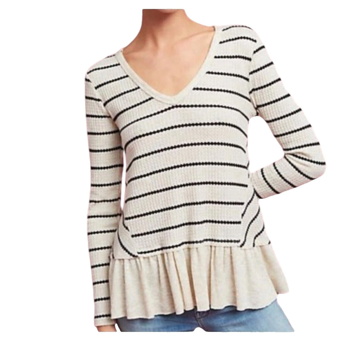 Polyester Striped Blouse Tops for Women